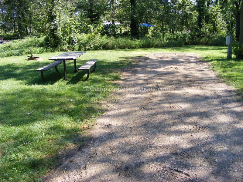 Campsite 34e in Blue Mounds State Park Campground at Blue Mounds State